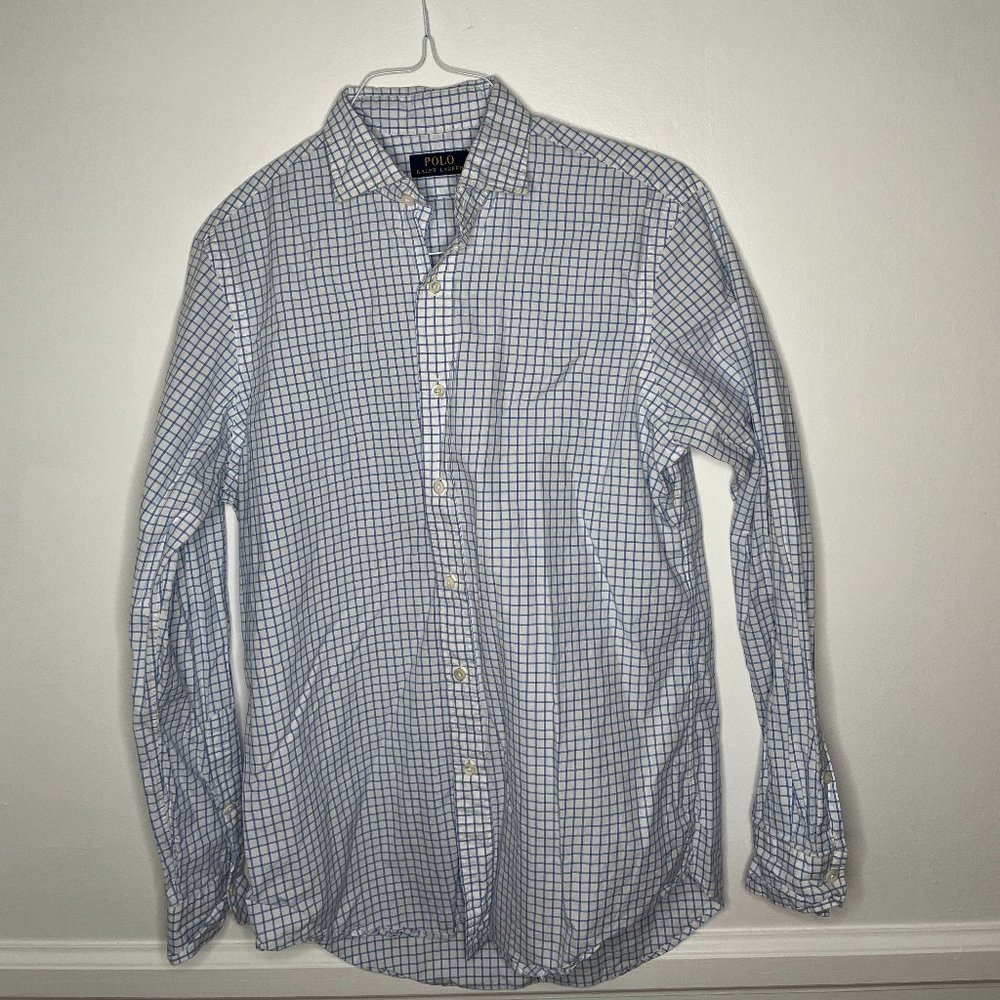 Vintage Polo Medium button up Long sleeve